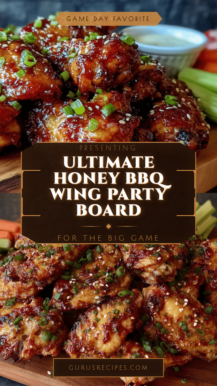 Honey BBQ Wing Board recipe