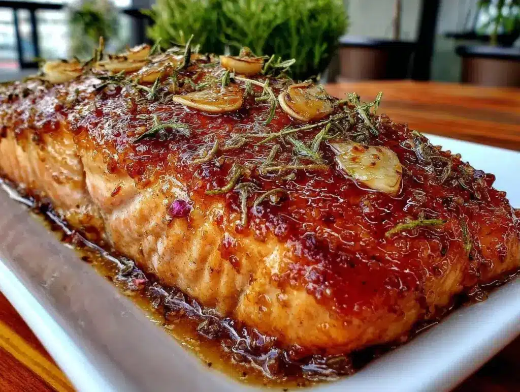honey glazed salmon - featured image