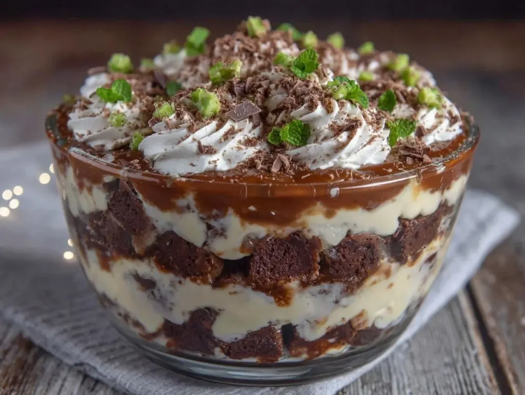 Irish Cream Brownie Trifle - featured image
