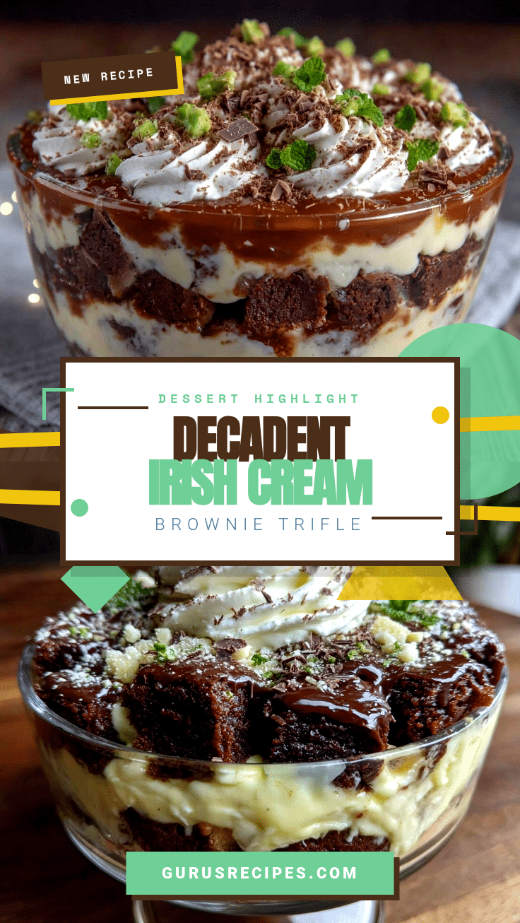Irish Cream Brownie Trifle recipe