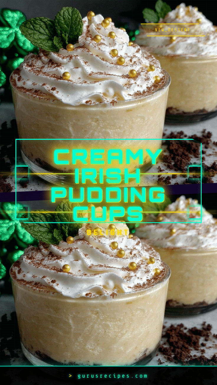 Irish cream pudding cups recipe
