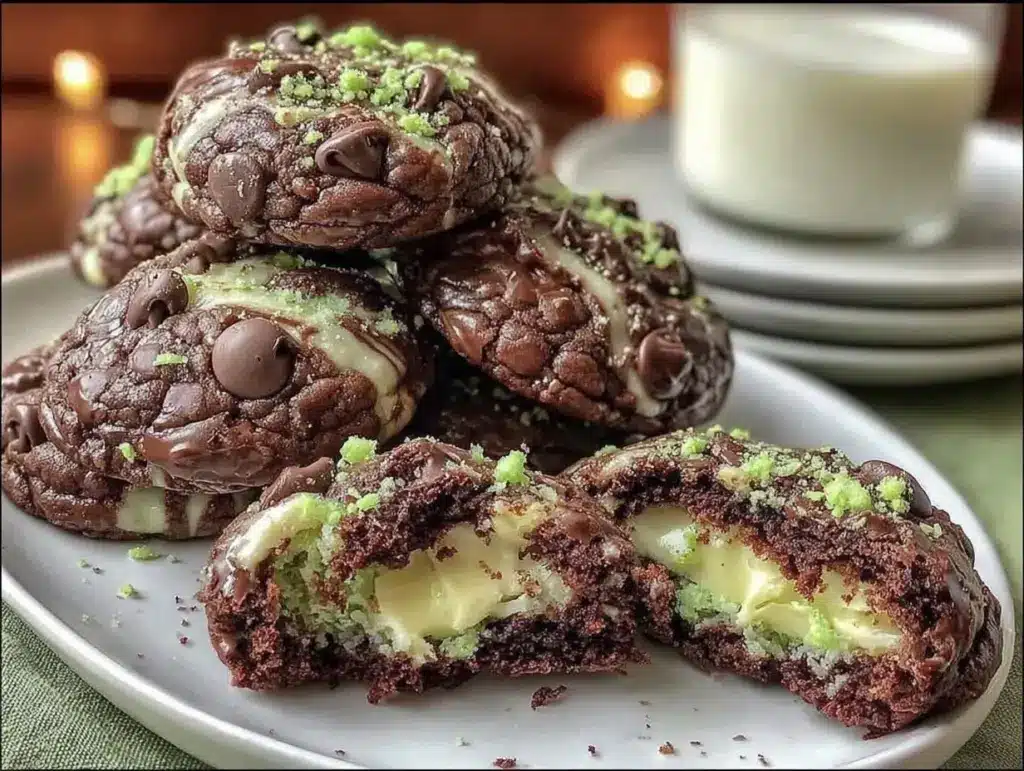 Irish mint fudge cookies - featured image