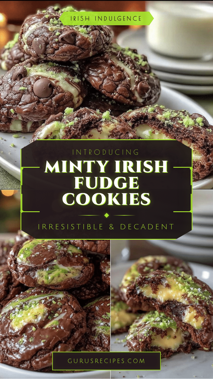 Irish mint fudge cookies recipe