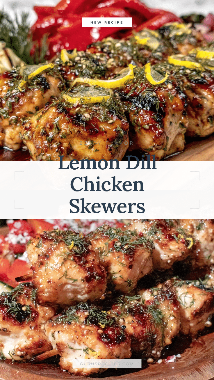 lemon dill chicken skewers recipe