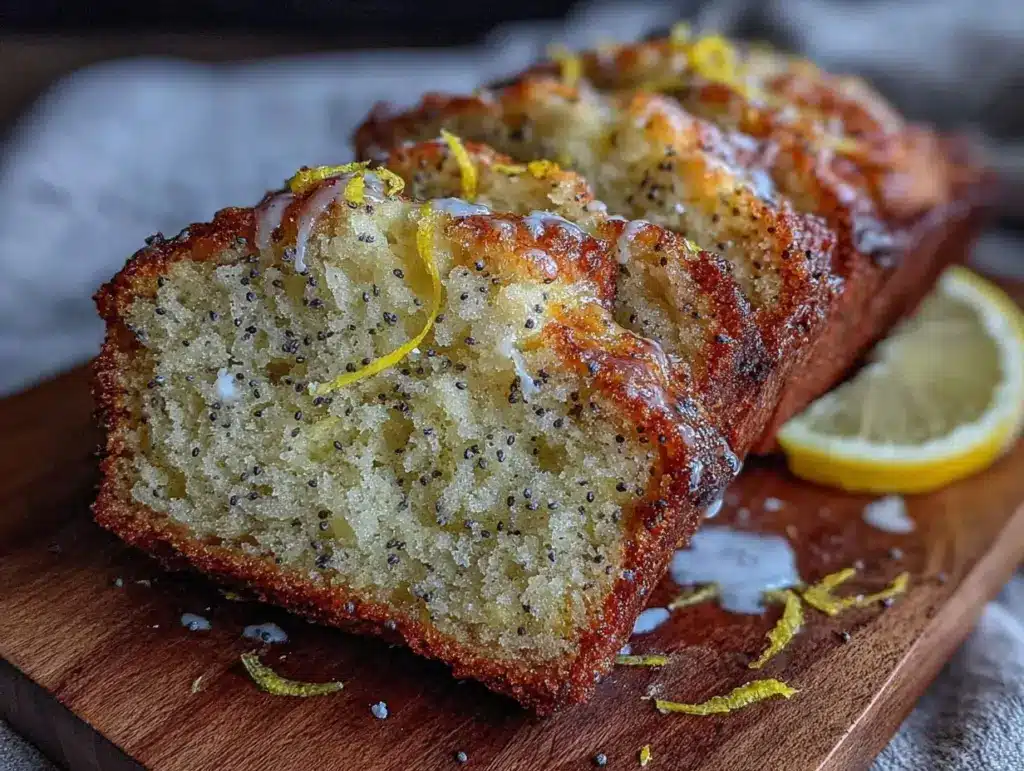 lemon poppyseed bread - featured image