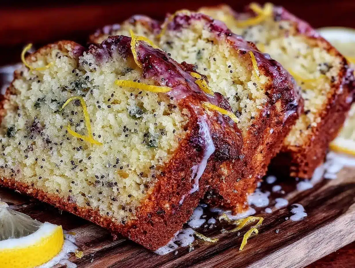 lemon poppyseed bread preparation steps