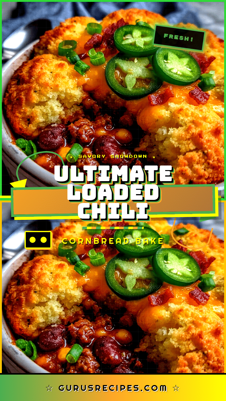 loaded chili cornbread bake recipe