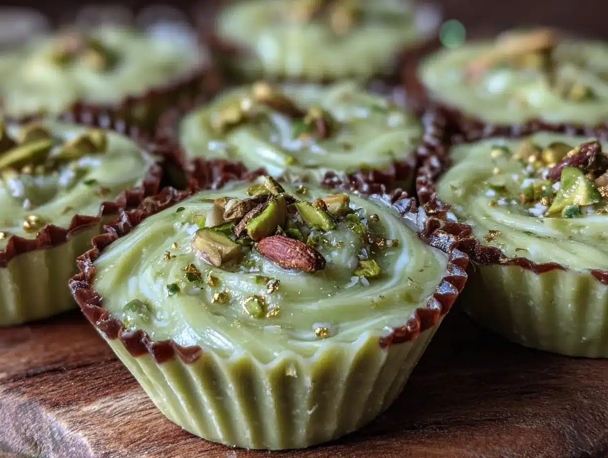 lucky green fudge cups preparation steps