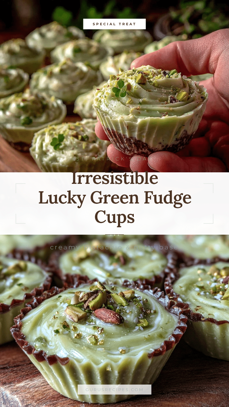 lucky green fudge cups recipe
