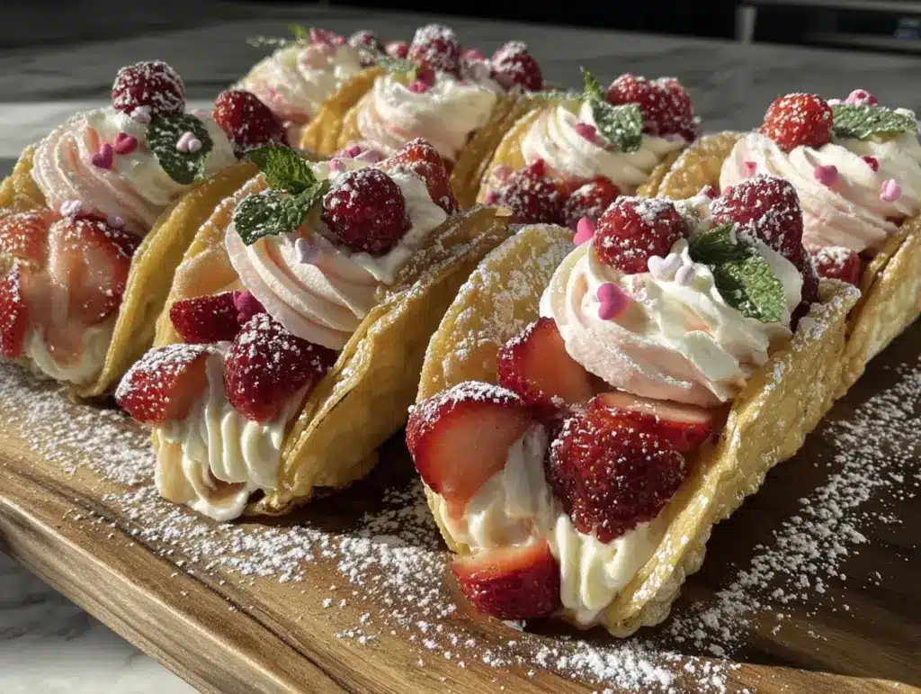 mini dessert taco board - featured image