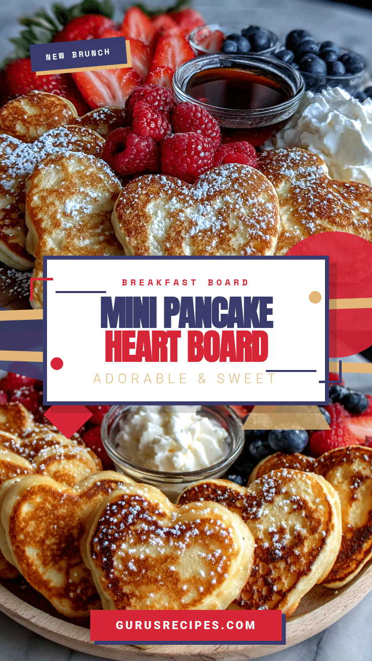 mini pancake heart board recipe