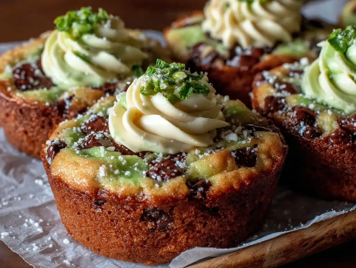 mint chocolate chip cookie cups preparation steps