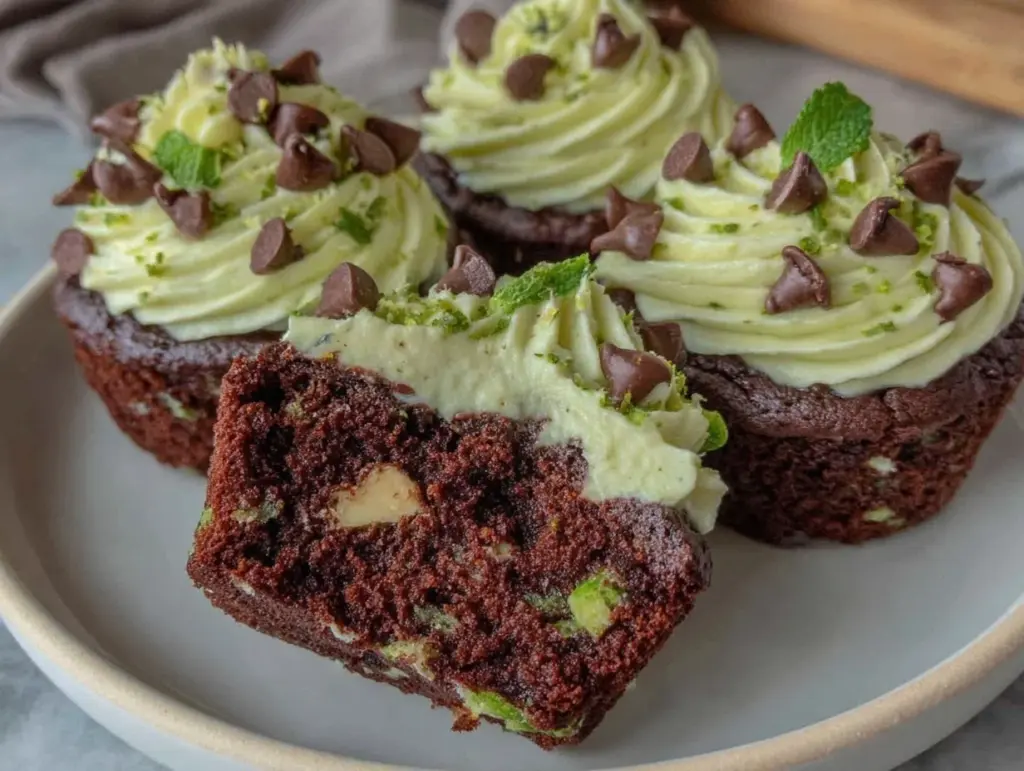 Minty chocolate chip cupcakes - featured image