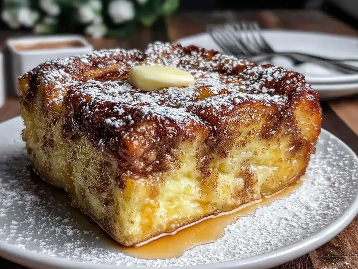 overnight french toast casserole preparation steps