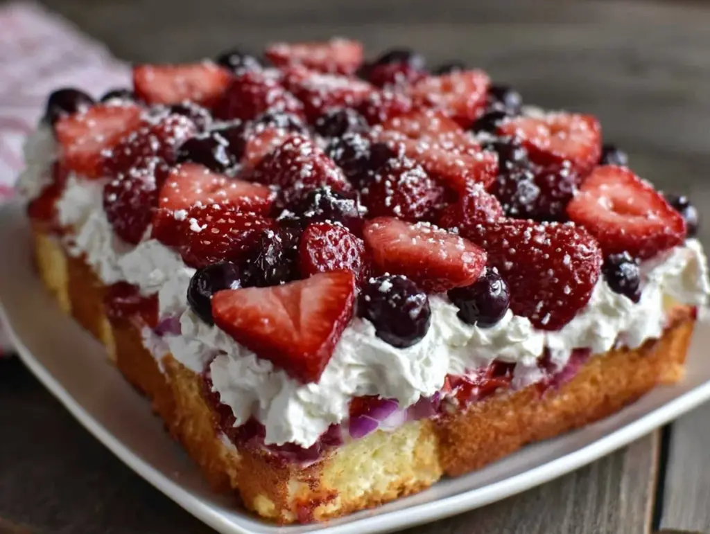 perfect flag cake - featured image