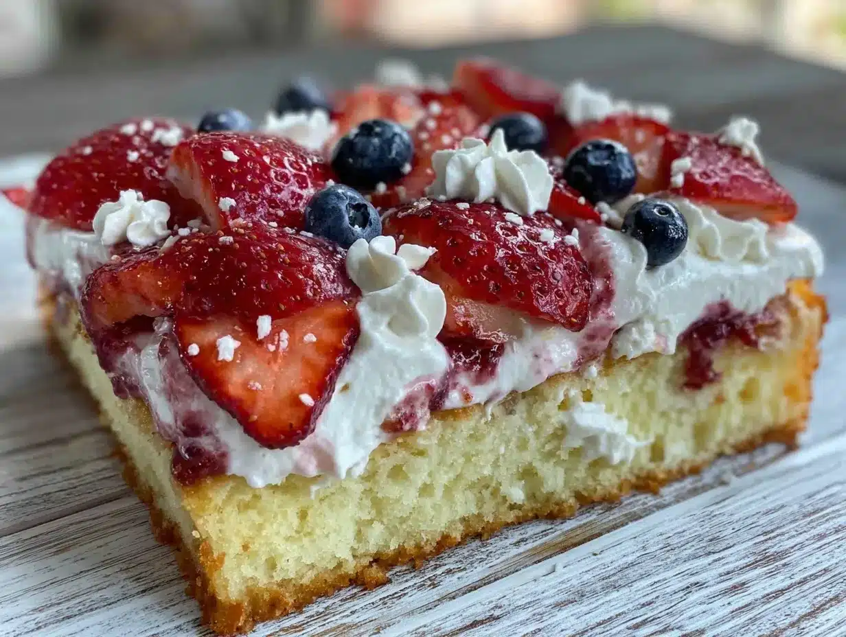 perfect flag cake preparation steps