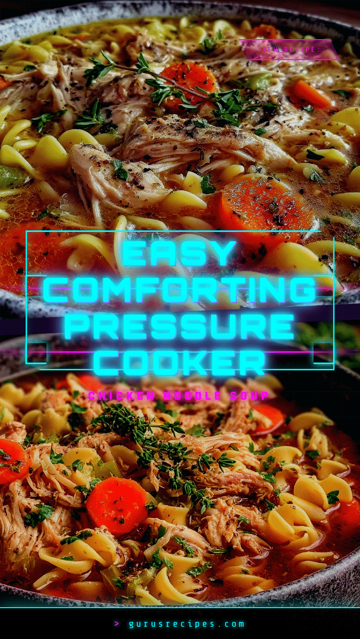 pressure cooker chicken noodle soup recipe