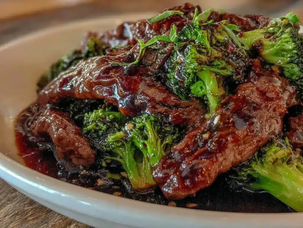 quick savory beef and broccoli - featured image