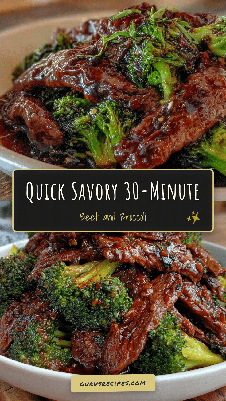 quick savory beef and broccoli recipe