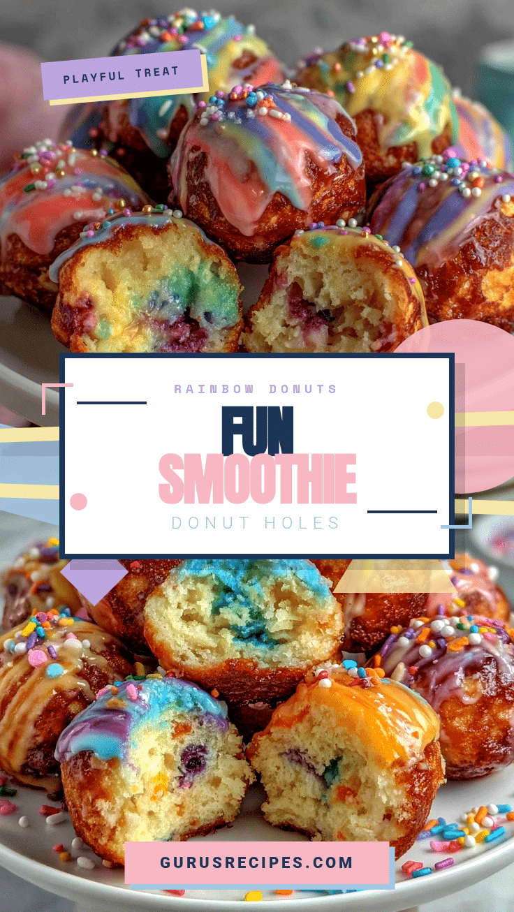rainbow smoothie donut holes recipe