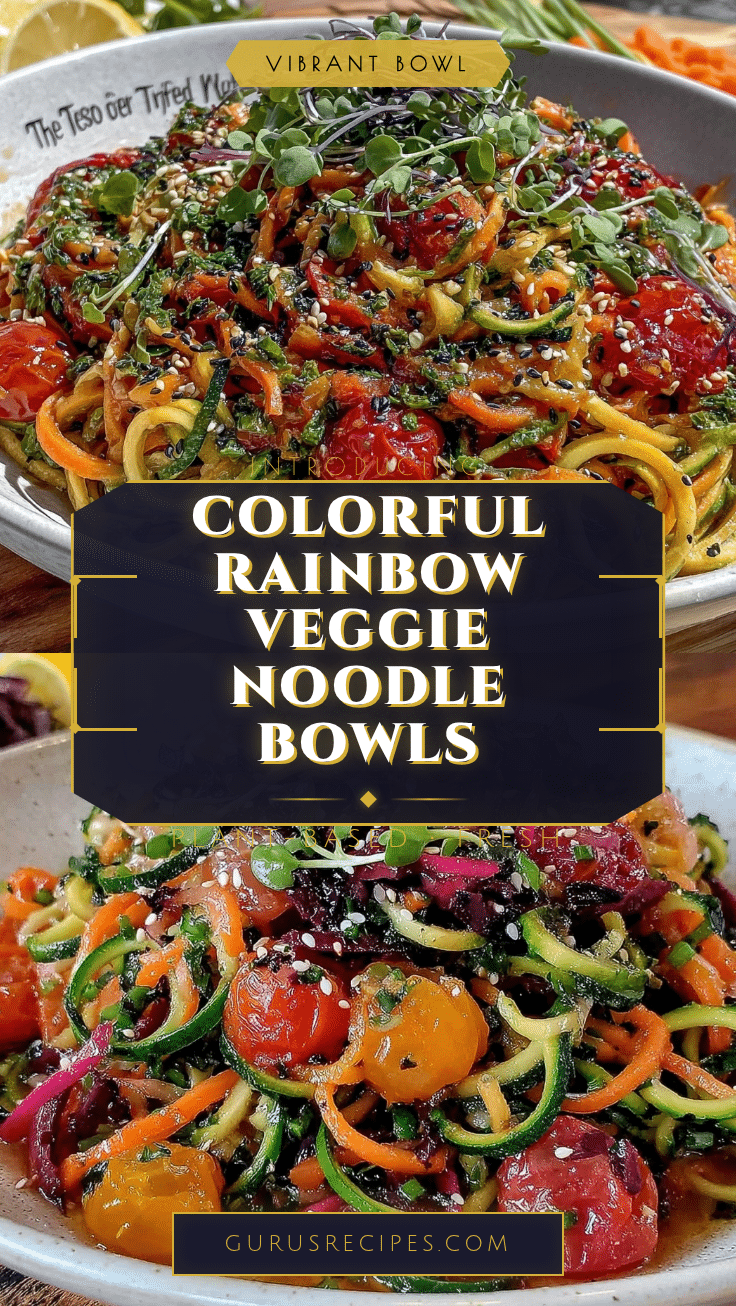 Rainbow Veggie Noodle Bowls recipe
