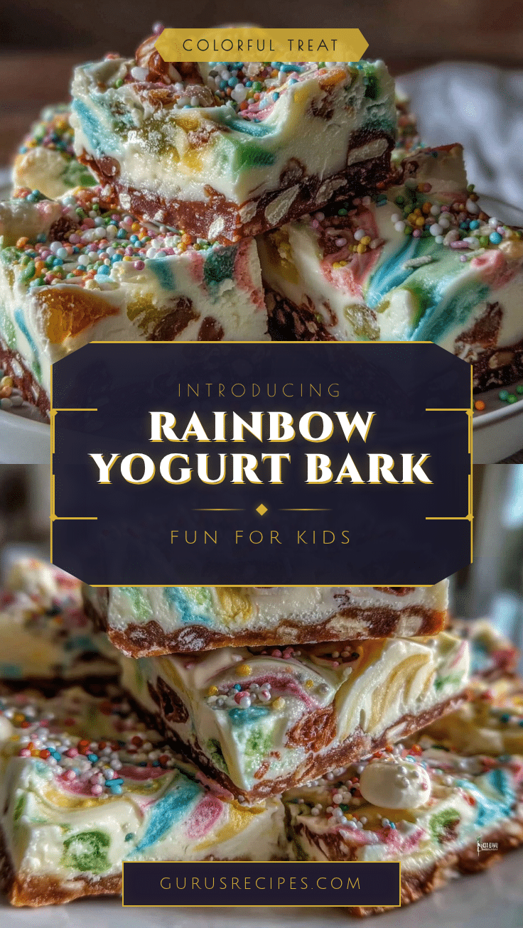 rainbow yogurt bark recipe