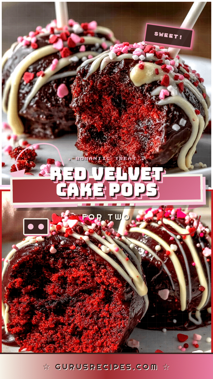 Red Velvet Cake Pops for Two recipe