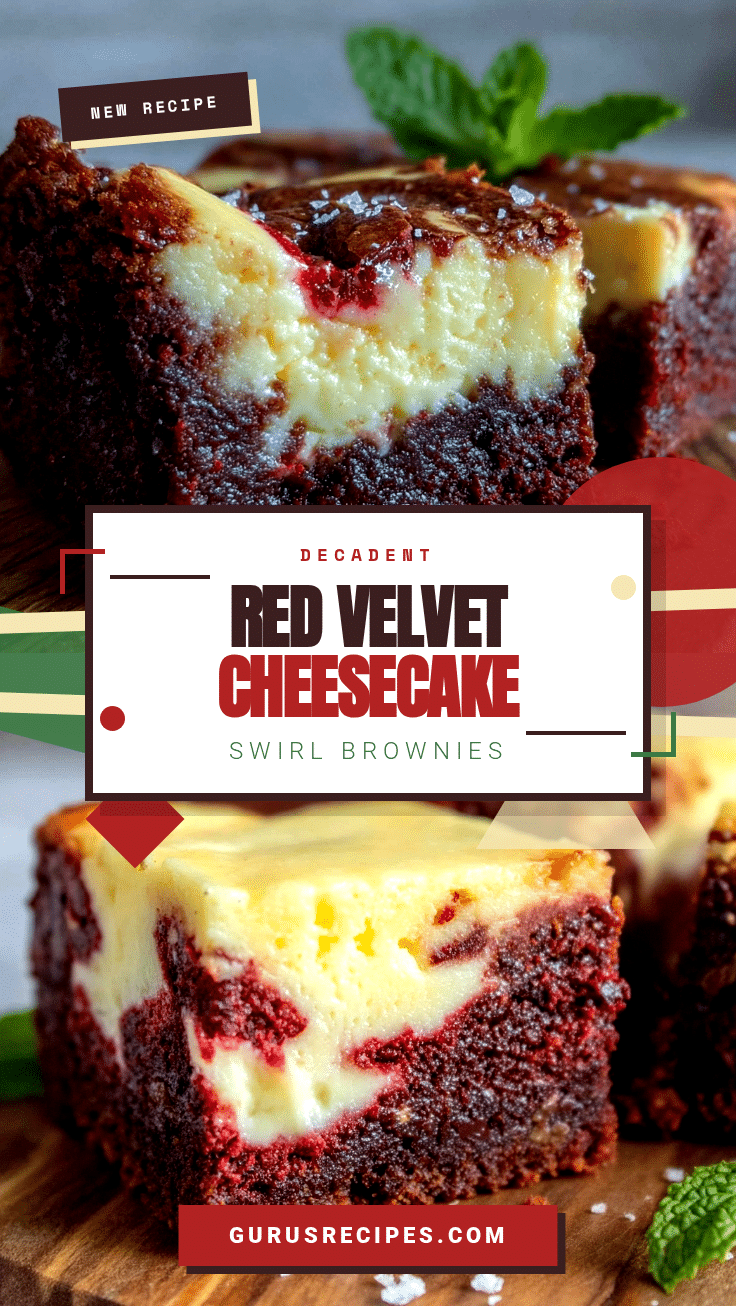 red velvet cheesecake swirl brownies recipe
