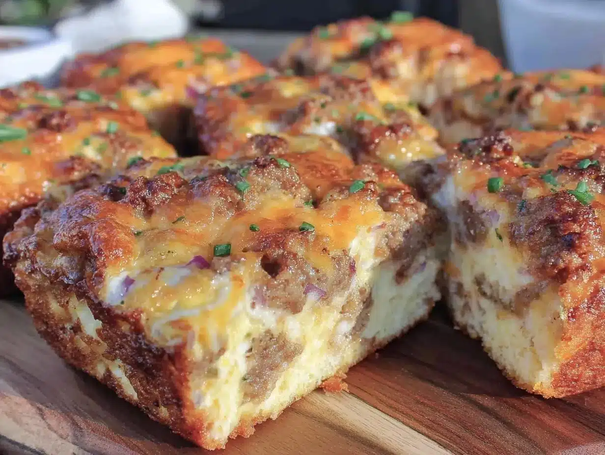 sausage egg and cheese breakfast casserole preparation steps