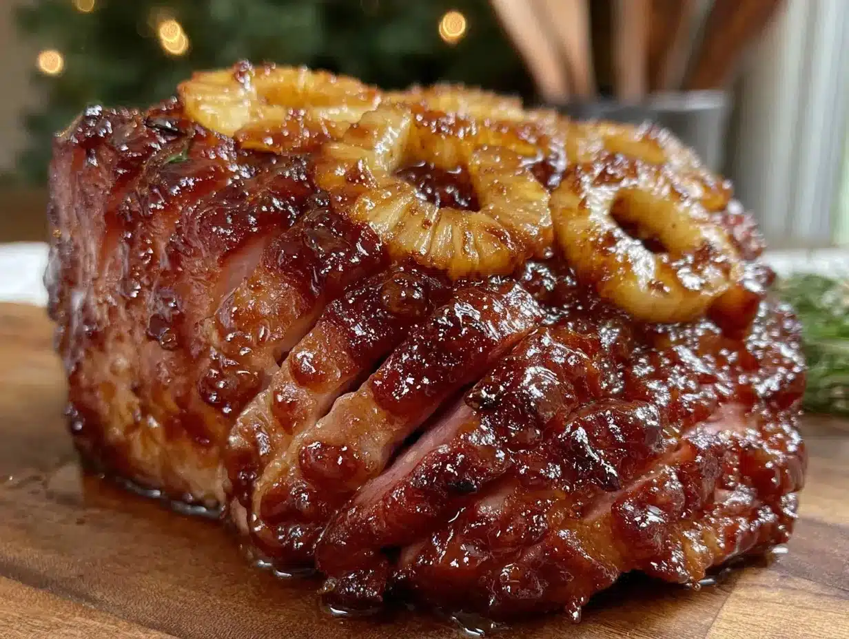 savory pineapple brown sugar ham preparation steps