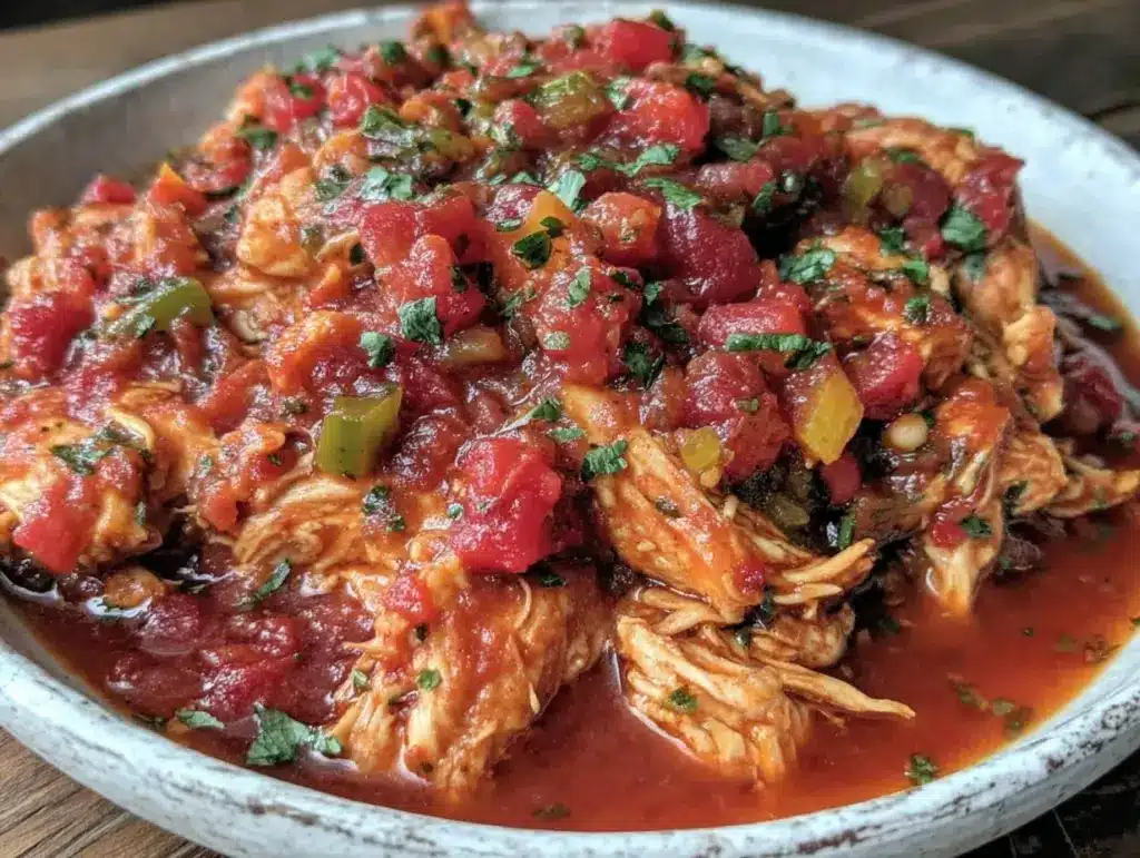 slow cooker salsa chicken - featured image