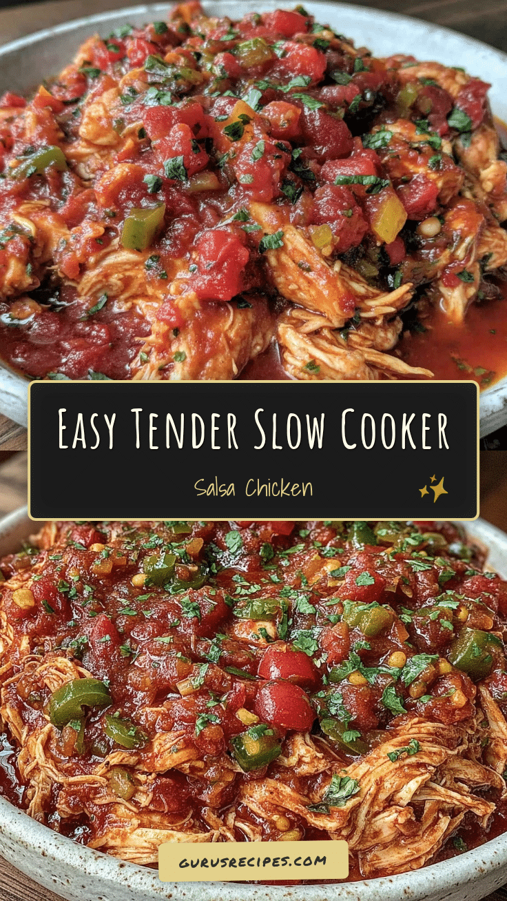slow cooker salsa chicken recipe