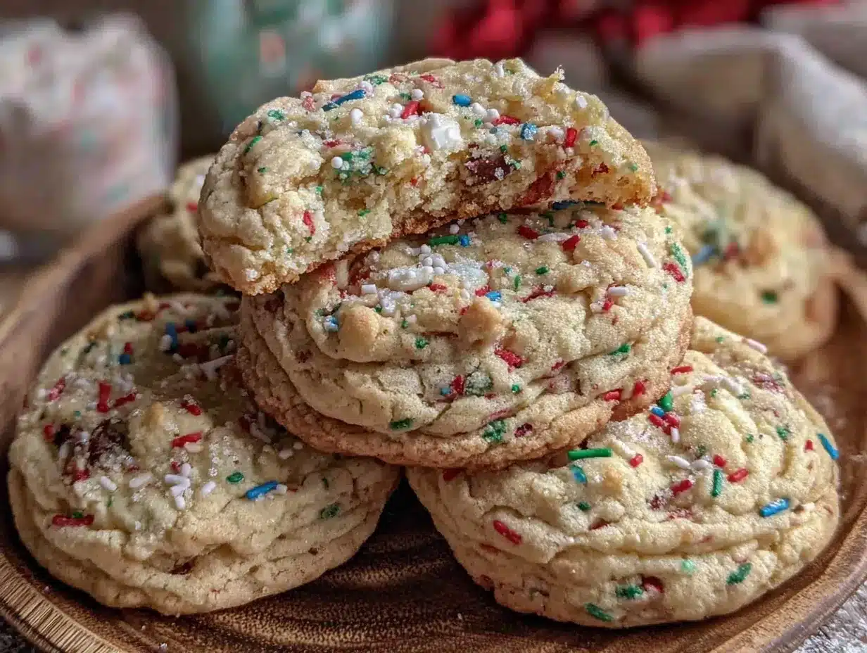 soft funfetti cake mix cookies preparation steps
