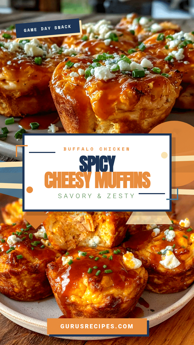 Spicy Buffalo Chicken Muffins recipe