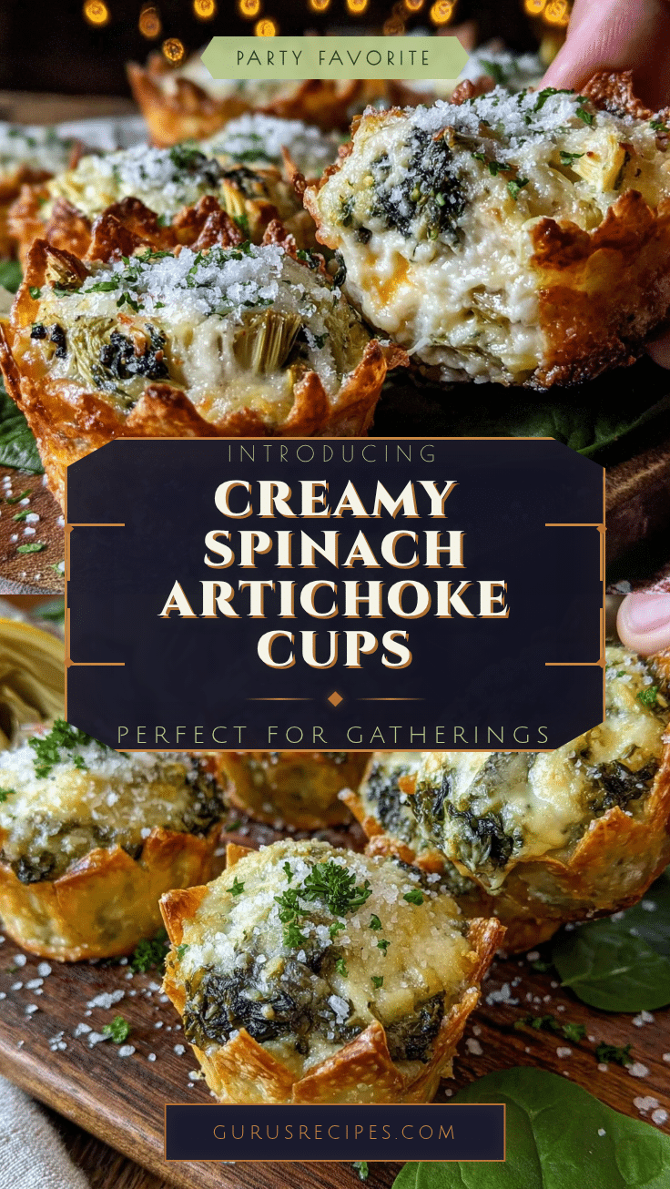 spinach artichoke mini cups recipe