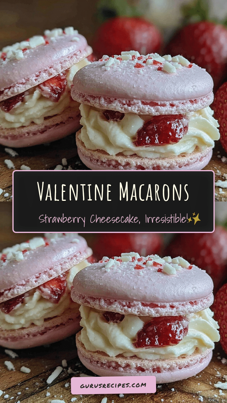 Strawberry Cheesecake Macarons recipe
