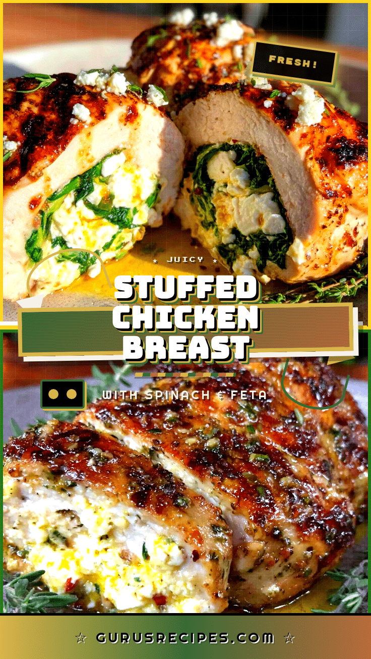 stuffed chicken breast with spinach and feta recipe