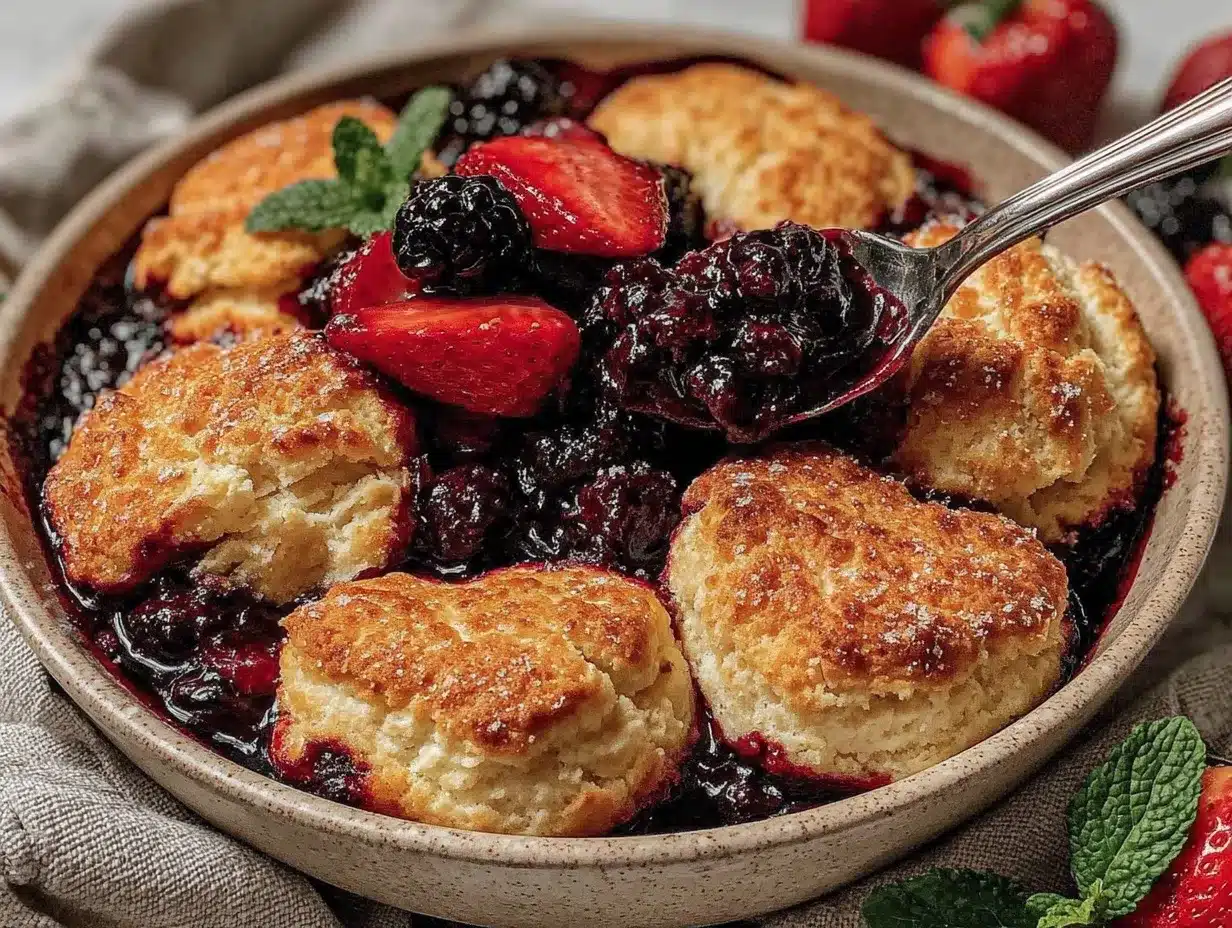 sweetheart berry cobbler preparation steps