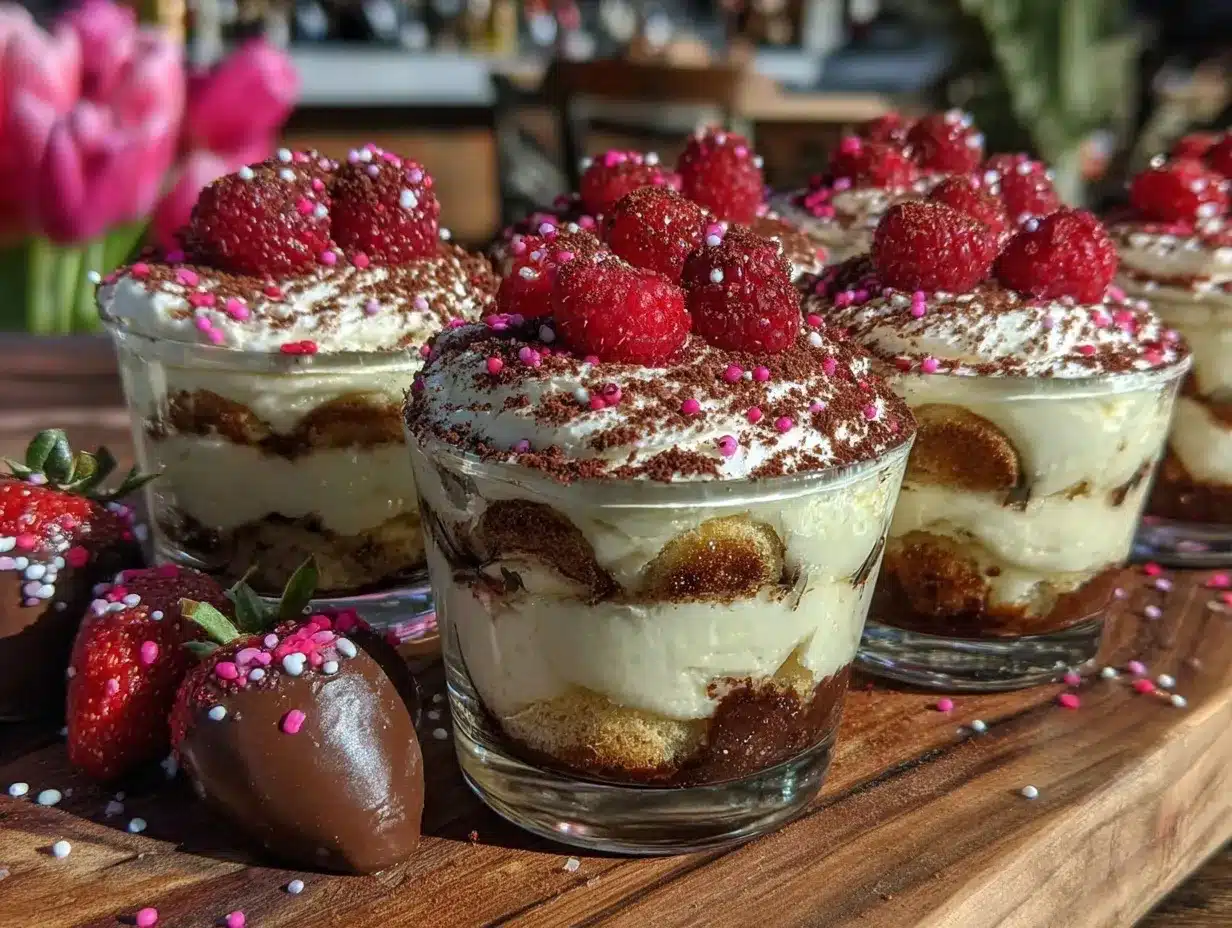 tiramisu dessert board preparation steps