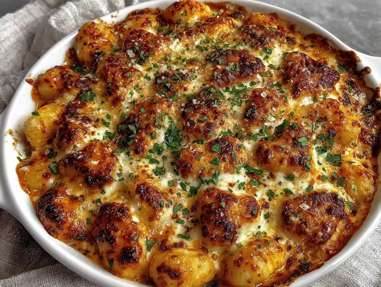 Valentine’s Heart Gnocchi Bake preparation steps