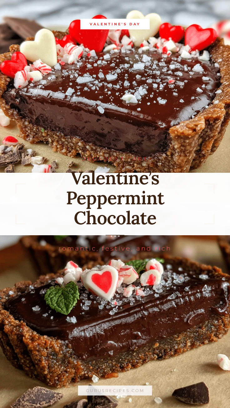 Valentine’s Peppermint Chocolate Tart recipe
