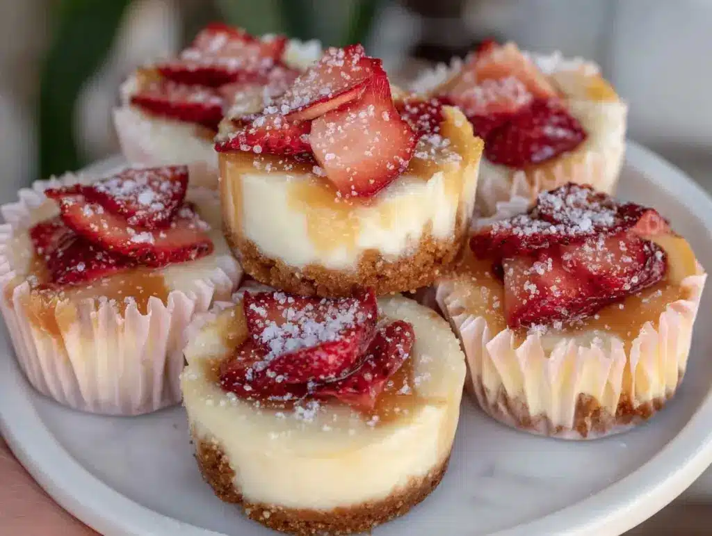 Valentine’s Strawberry Rose Cheesecake Bites - featured image