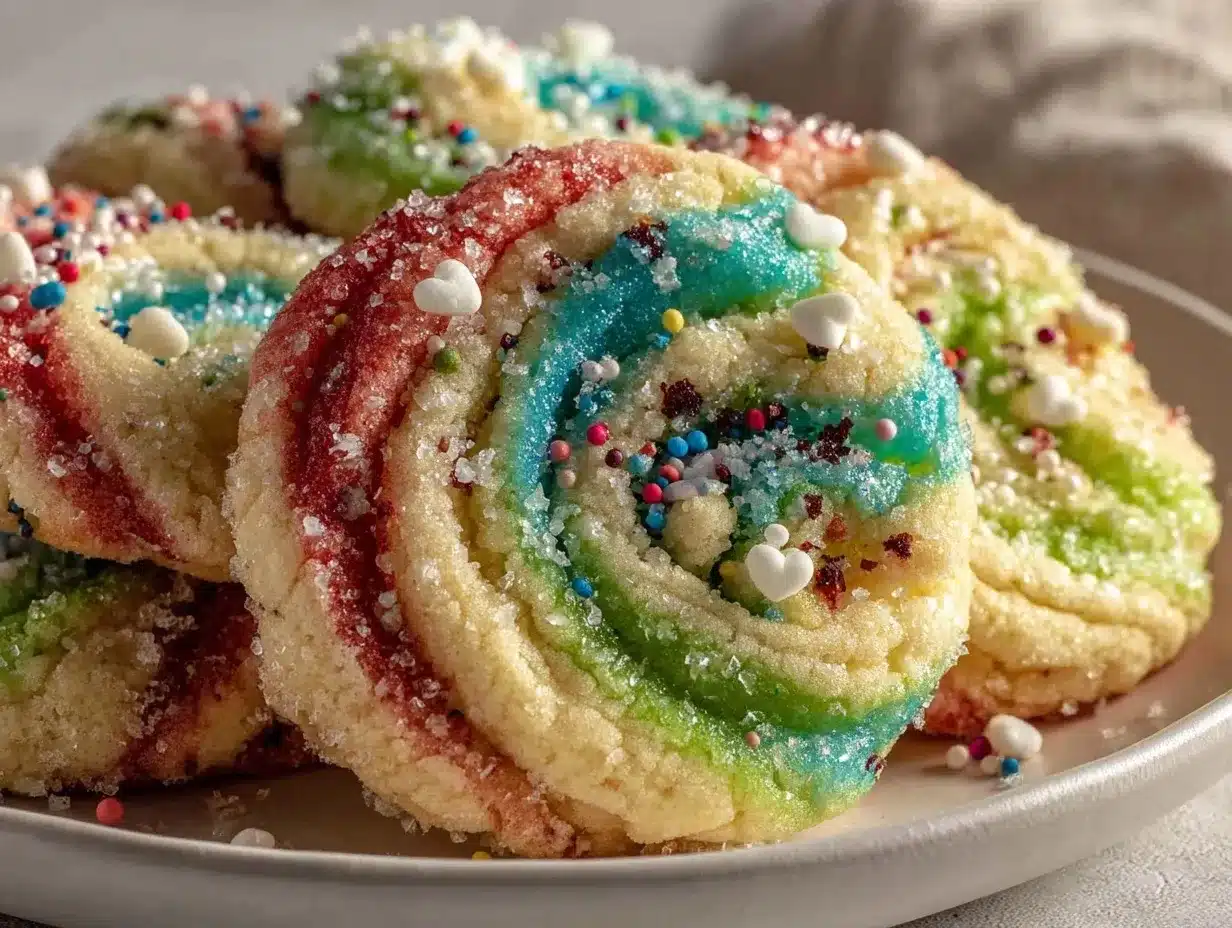 Whoville Swirl Sugar Cookies preparation steps