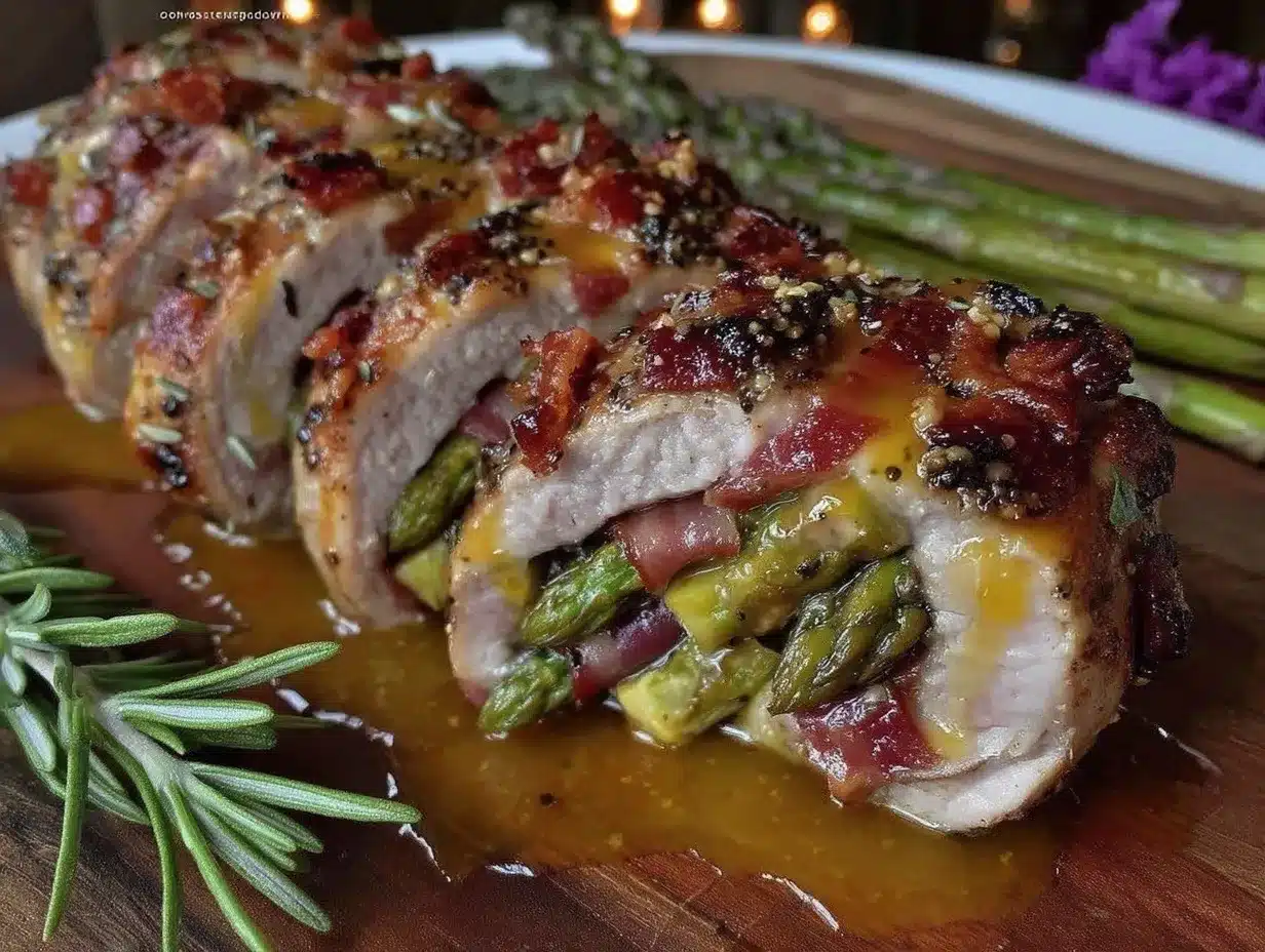 asparagus prosciutto stuffed pork tenderloin preparation steps