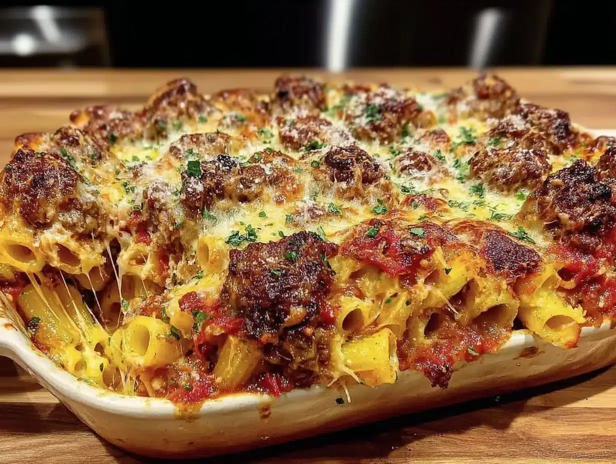 baked ziti with italian sausage preparation steps