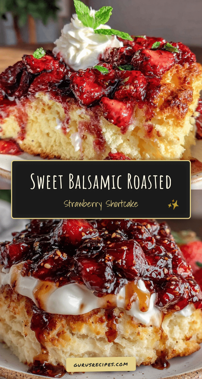balsamic roasted strawberry shortcake recipe