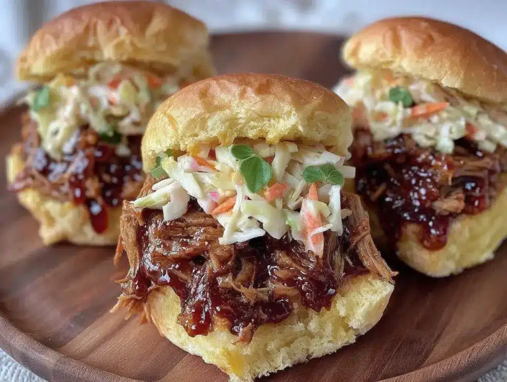 bbq pulled pork sliders - featured image