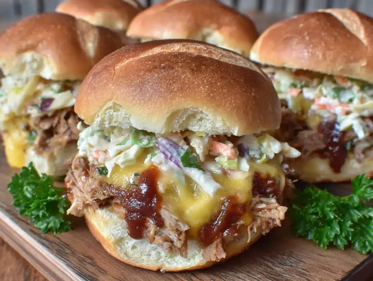BBQ pulled pork sliders preparation steps