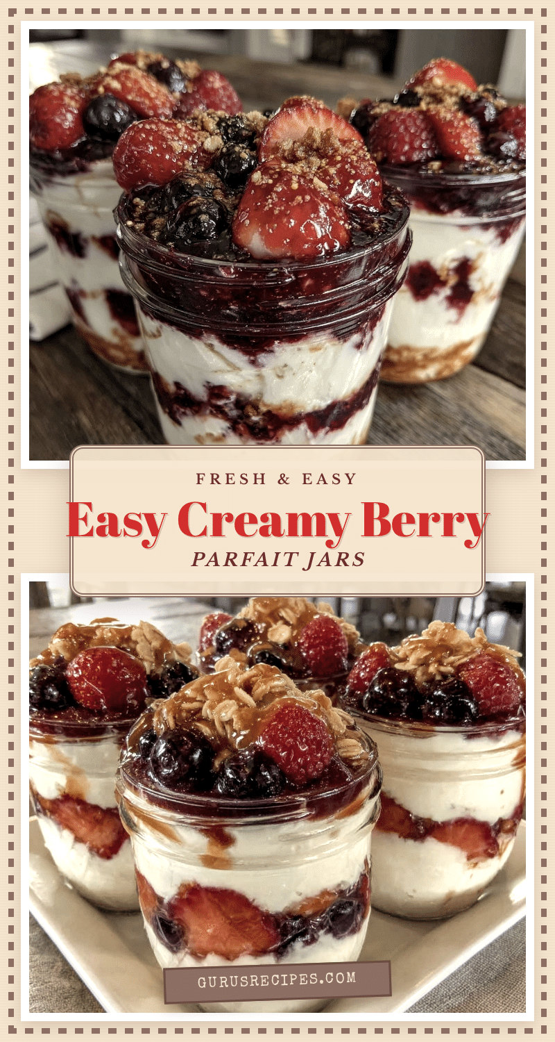 berry parfait breakfast jars recipe