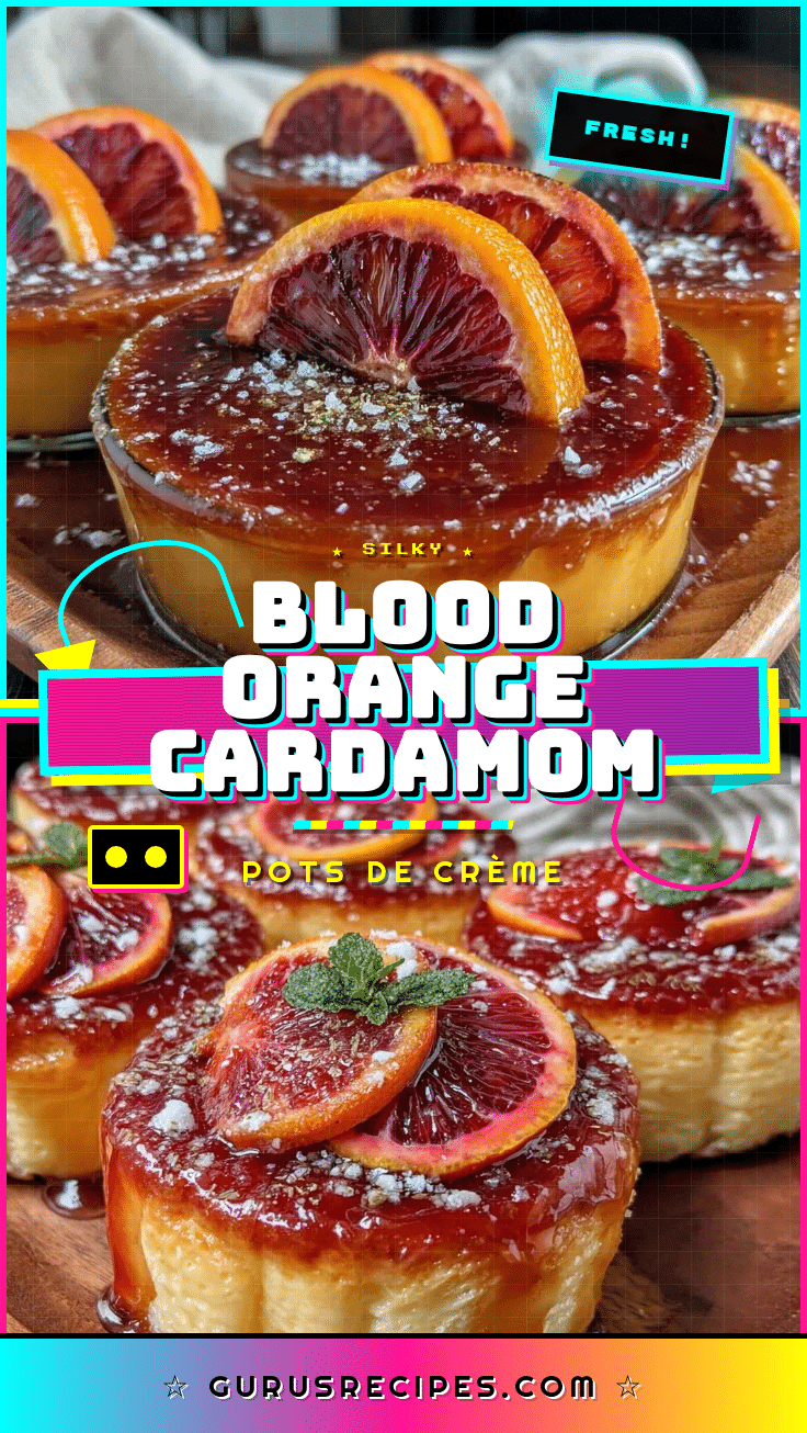 blood orange cardamom pots de crème recipe